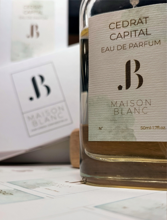 Eau de parfum CEDRAT CAPITAL – transparent concept et vision du packaging.